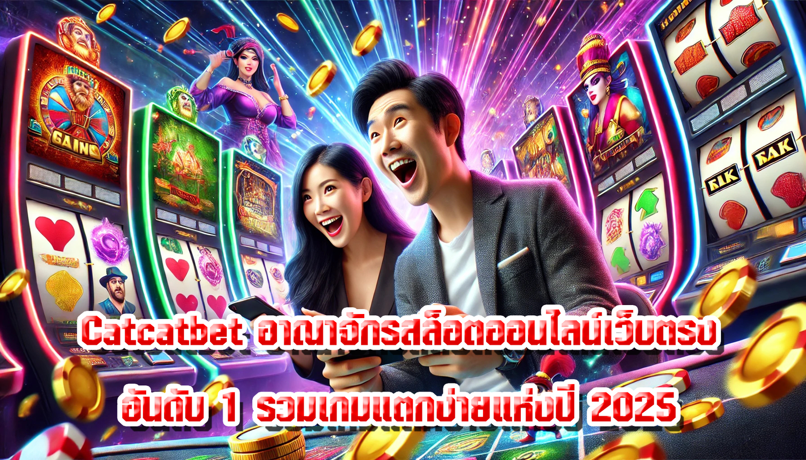 Catcatbet อาณาจักรสล็อตออนไลน์เว็บตรง อันดับ 1 รวมเกมแตกง่ายแห่งปี 2025