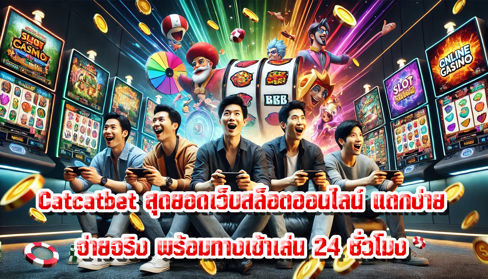 Catcatbet สุดยอดเว็บสล็อตออนไลน์ แตกง่าย จ่ายจริง พร้อมทางเข้าเล่น 24 ชั่วโมง