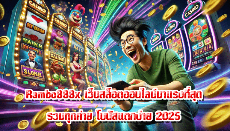 Rambo888x เว็บสล็อตออนไลน์มาแรงที่สุด รวมทุกค่าย โบนัสแตกง่าย 2025